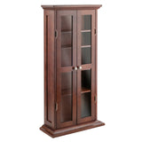 Winsome Wood Holden Walnut Transitional Wood Media Cabinet