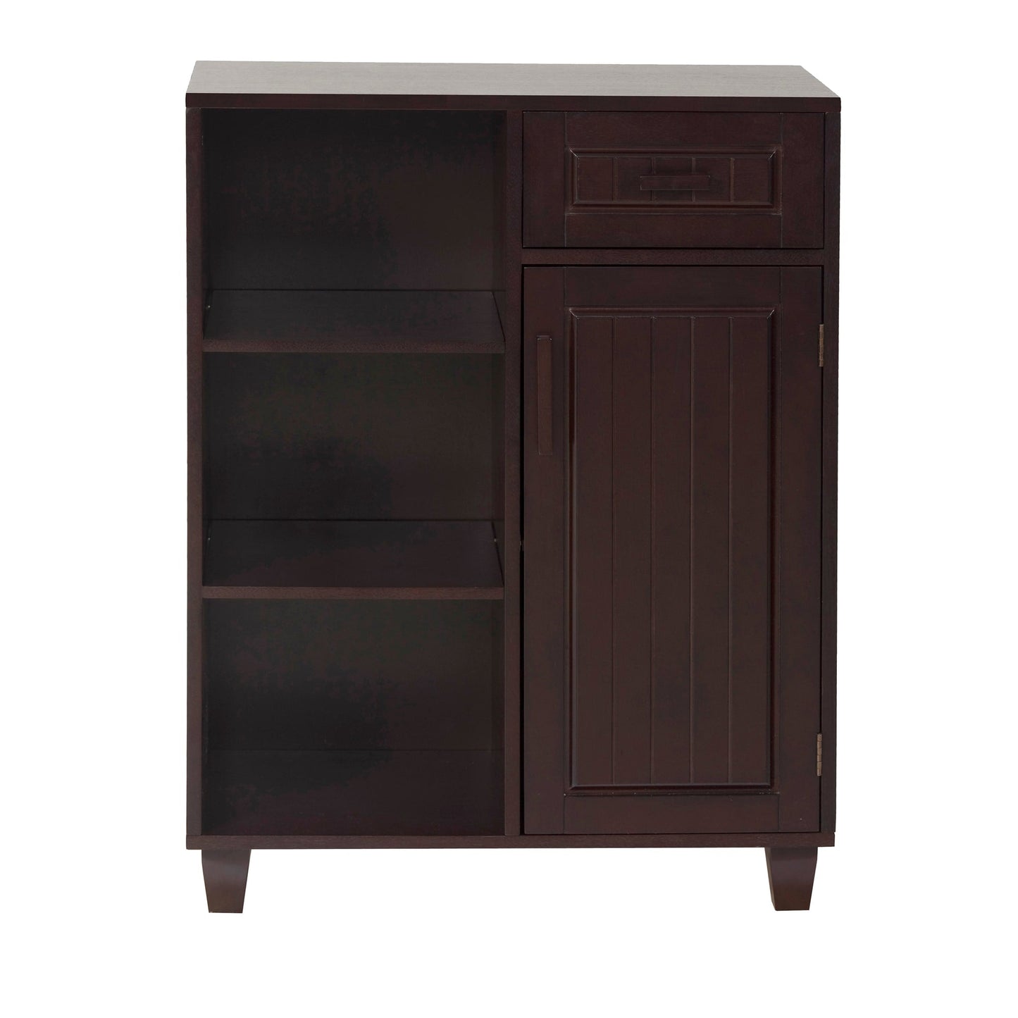 Teamson Home Catalina 26-in x 34.25-in x 15.5-in Espresso Freestanding Linen Cabinet