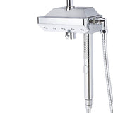5-spray 12 in. Dual Shower Head and Handheld Shower Head with Body spray in Chrome