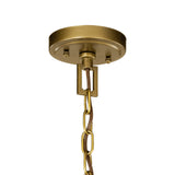 Kichler Morrigan 3-Light Natural Brass Traditional Lantern Medium Hanging Pendant Light
