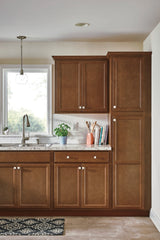 Diamond NOW Weyburn 12-in W x 35-in H x 23.75-in D Saddle Door and Drawer Base Stock Cabinet