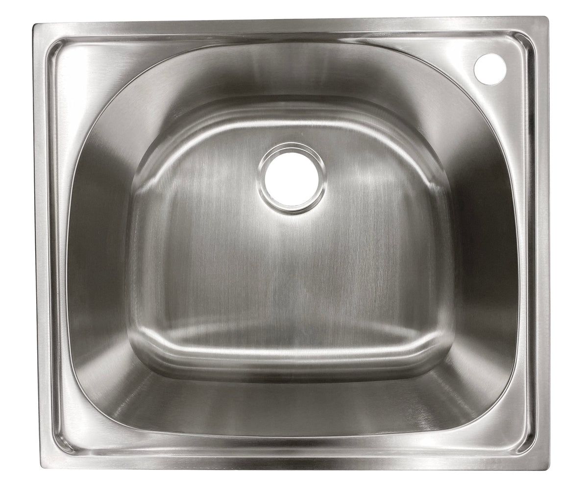 Style Selections 1-Basin Freestanding Utility Tub with Cabinet, Drain & Faucet