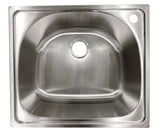 Style Selections 1-Basin Freestanding Utility Tub with Cabinet, Drain & Faucet