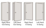 JELD-WEN 36x80 Steel prehung entry door, Left-hand outswing, Primed – infographics view 2