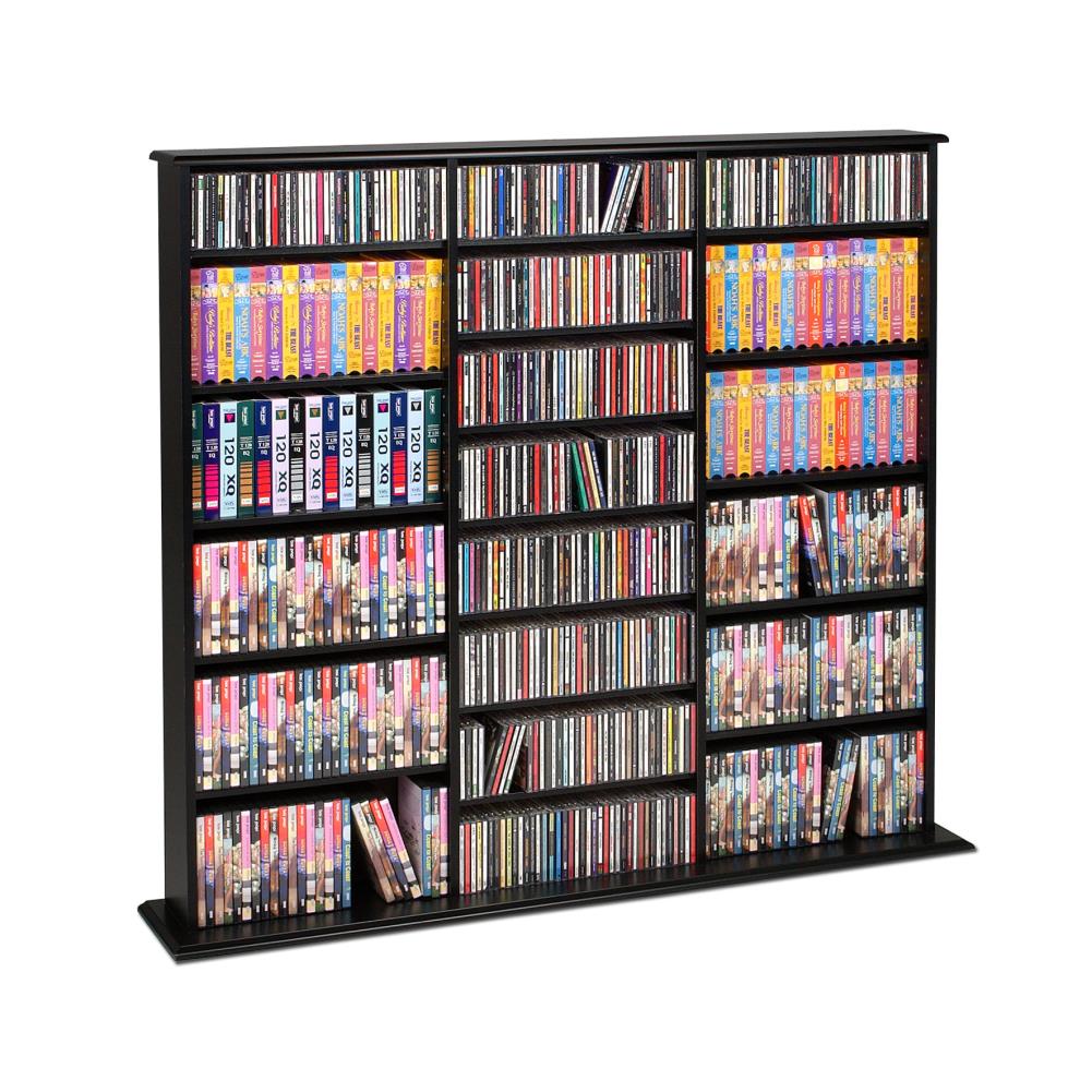 Prepac Black Transitional Composite Media Cabinet
