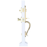 Prestige Avendale Single Cylinder Lifetime Polished Brass Door Handleset & Arch Rose Tobin Door Lever feat SmartKey - Super Arbor