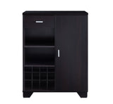 Furniture of America Garrett 31-in x 40-in Brown Rectangle Bar Cabinet