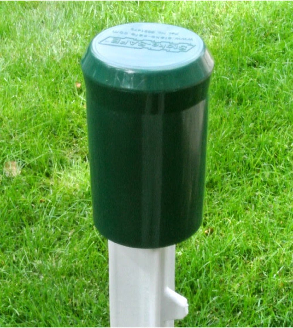 Stake-Safe 4-in W x 11-in L Green T-post/u-post Fence Safety Cap- Fits Common Post Measurement: 4-in x 4-in