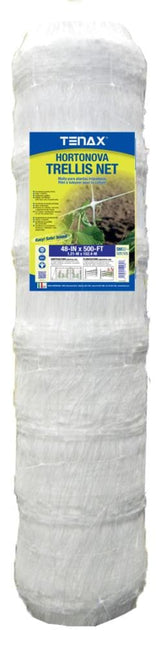 Tenax Hortonova Trellis Net 4-ft x 500-ft White Plastic Safety Netting for Multi-purpose Use