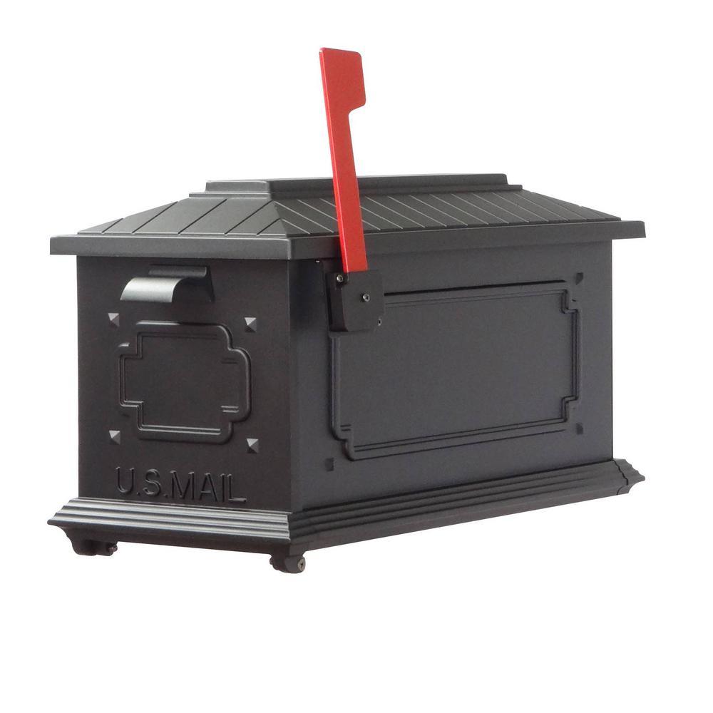 Kingston Black Post Mount Mailbox - Super Arbor