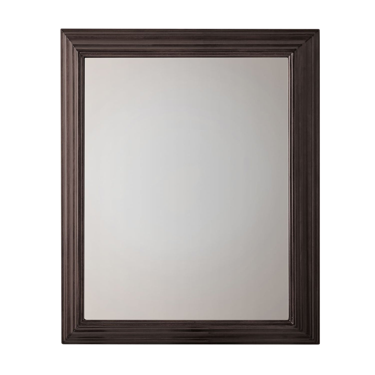 allen + roth 22.5-in x 27.5-in Fog Free Surface Mount Espresso Mirrored Soft Close Medicine Cabinet