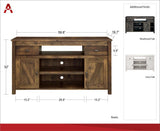 Ameriwood Home Winthrop Transitional Ivory Oak Tv Cabinet (Accommodates TVs up to 60-in)