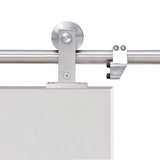 Top Mount Door Track Hardware and White Primed MDF Raised 2 Panel Interior Sliding Barn Door - Super Arbor