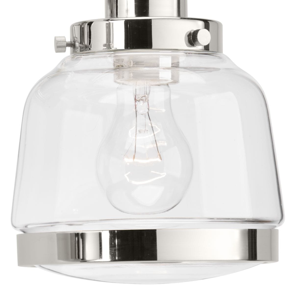 Progress Lighting Judson 5-Light Polished Nickel Farmhouse Chandelier
