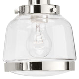 Progress Lighting Judson 5-Light Polished Nickel Farmhouse Chandelier