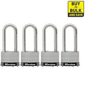 Master Lock 4-Pack 2.078-in Steel Keyed Padlock