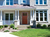 Creative Entryways Craftsman 36-in x 80-in Wood Front Door with Clear Glass