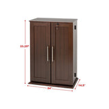 Prepac Espresso Transitional Composite Media Cabinet
