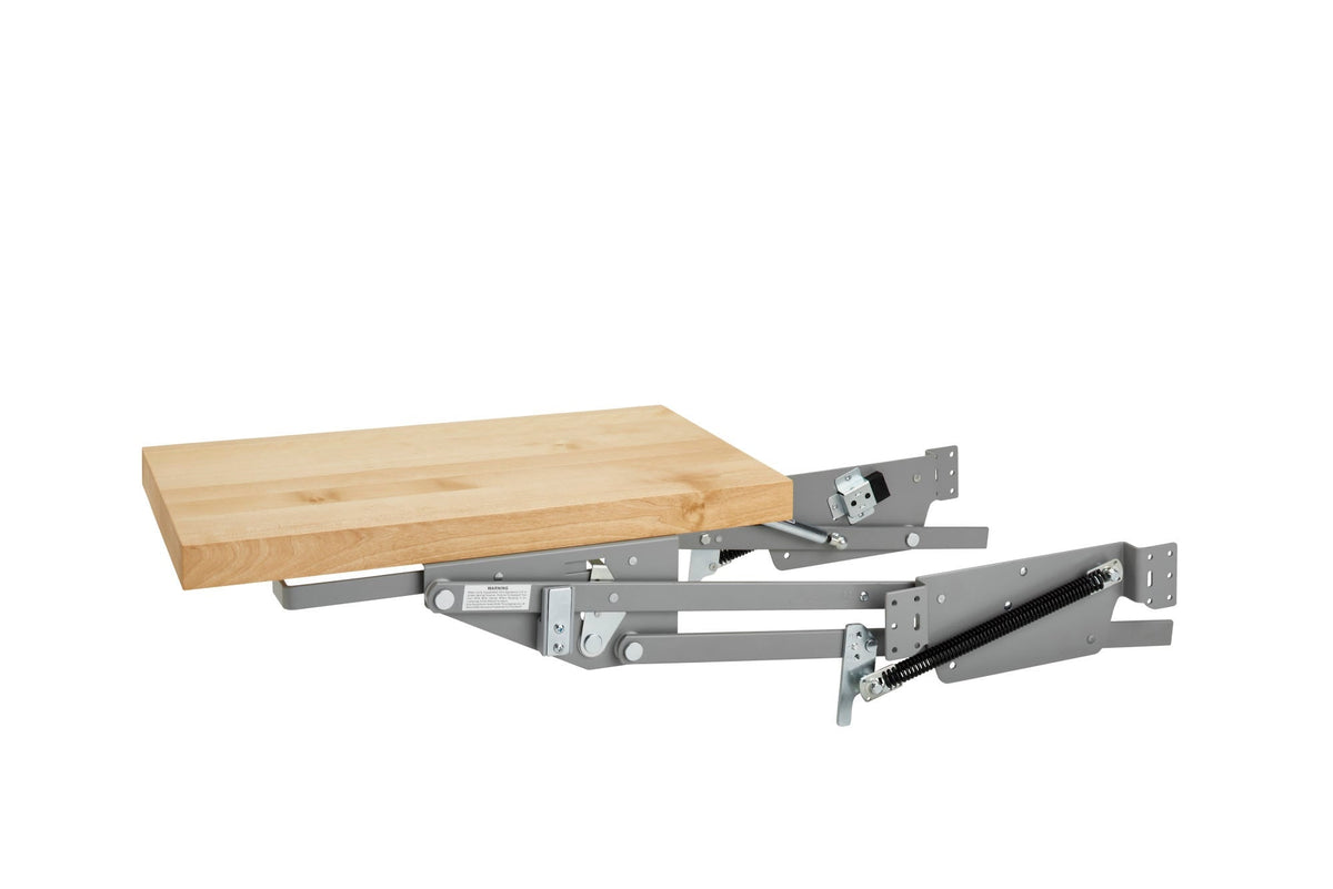 Rev-A-Shelf ML Series Heavy-Duty Mixer Lift with Soft-Close, 11-3/4 in W x 20 in D Maple Shelf
