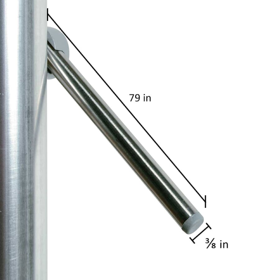 DOLLE 3/8-in x 79-in Prova Stainless Steel Round Deck Baluster (10-Pack)