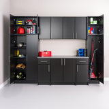 Prepac Elite 16-in W x 24-in H Wood Composite Black Wall-mount Utility Storage Cabinet