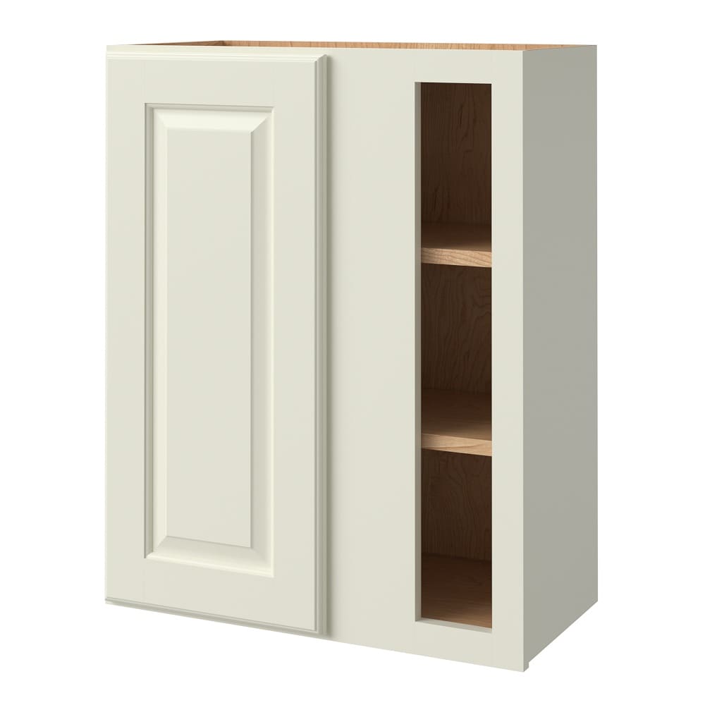 allen + roth Pattingham 24-in W x 30.125-in H x 12-in D Harbor Blind Corner Wall Fully Assembled Cabinet (Raised Panel Square Style)
