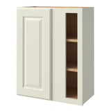 allen + roth Pattingham 24-in W x 30.125-in H x 12-in D Harbor Blind Corner Wall Fully Assembled Cabinet (Raised Panel Square Style)