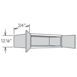 allen + roth Innsbrook 30-in W x 12.125-in H x 24-in D Rye Wall Fully Assembled Cabinet (Flat Panel Shaker Door Style)
