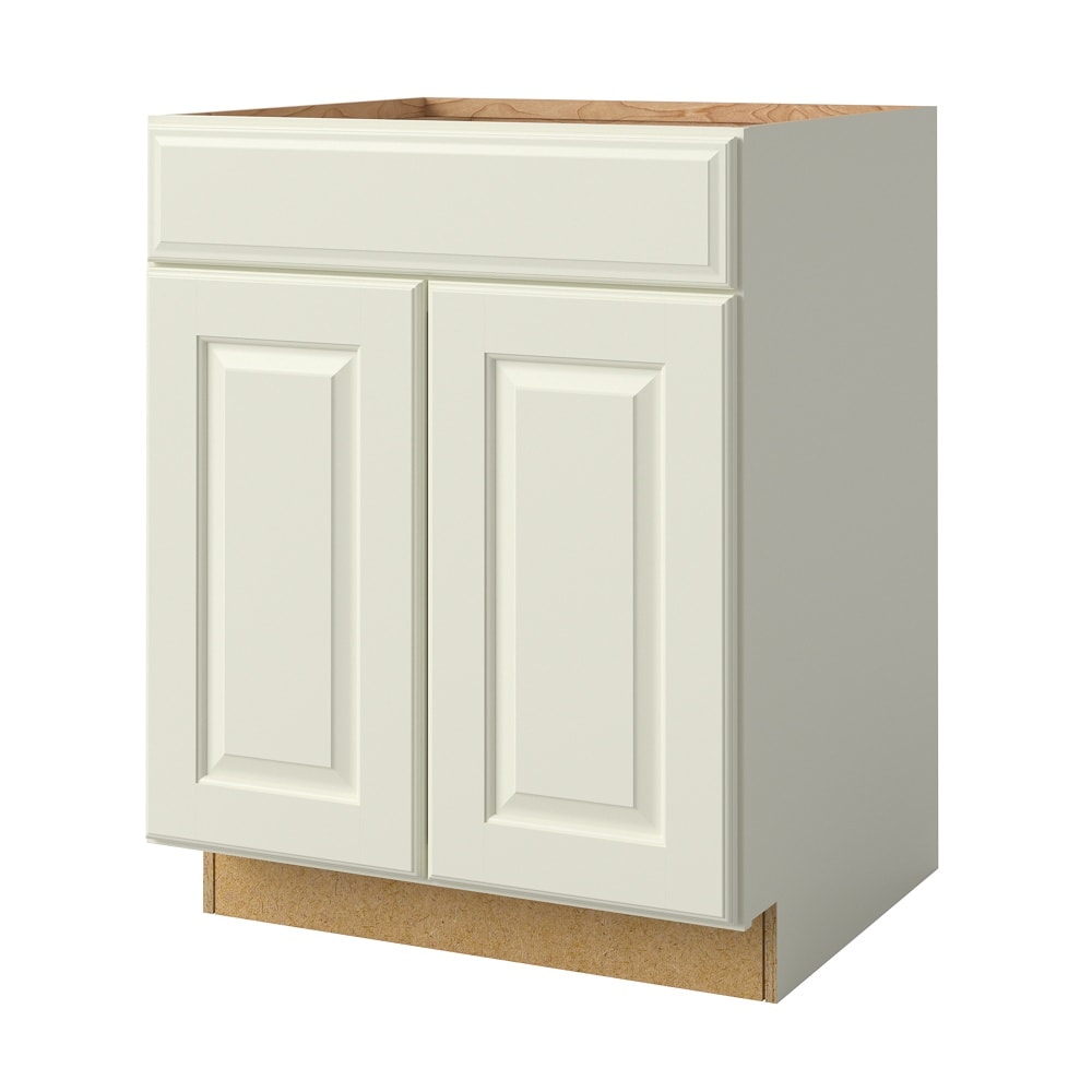 allen + roth Pattingham 24-in W x 34.5-in H x 24-in D Harbor 1-Drawer Base Fully Assembled Cabinet (Raised Panel Square Style)
