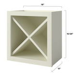 allen + roth Pattingham 18-in W x 18.125-in H x 12-in D Harbor Open Cube Organizer Wall Fully Assembled Cabinet (Raised Panel Style)