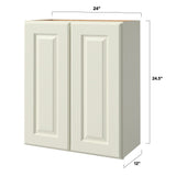 allen + roth Pattingham 24-in W x 24.5-in H x 12-in D Harbor Wall Fully Assembled Cabinet (Raised Panel Square Door Style)