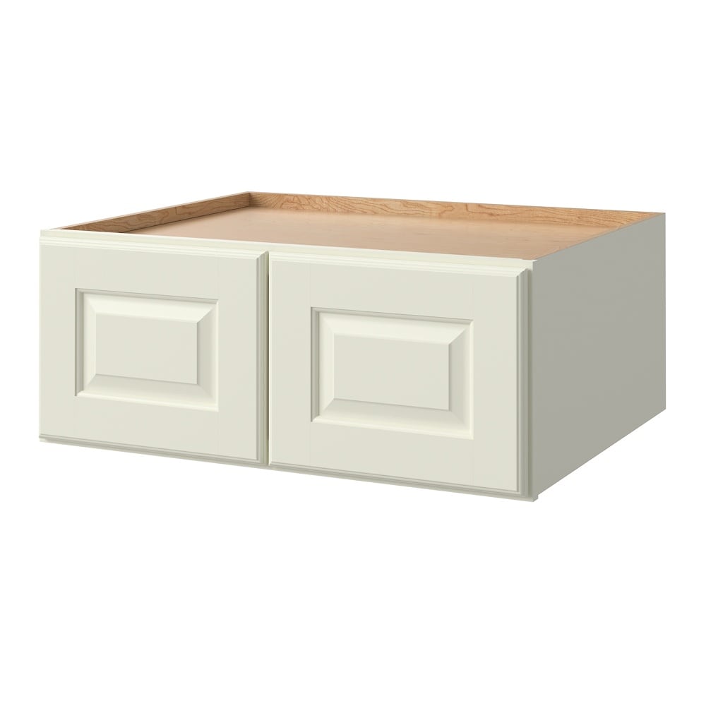 allen + roth Pattingham 30-in W x 12.125-in H x 24-in D Harbor Wall Fully Assembled Cabinet (Raised Panel Square Door Style)
