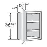 allen + roth McKeller 9-in W x 30.125-in H x 12-in D Linen Wall Fully Assembled Cabinet (Flat Panel Square Door Style)