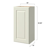 allen + roth Pattingham 15-in W x 30.125-in H x 12-in D Harbor Wall Fully Assembled Cabinet (Raised Panel Square Door Style)