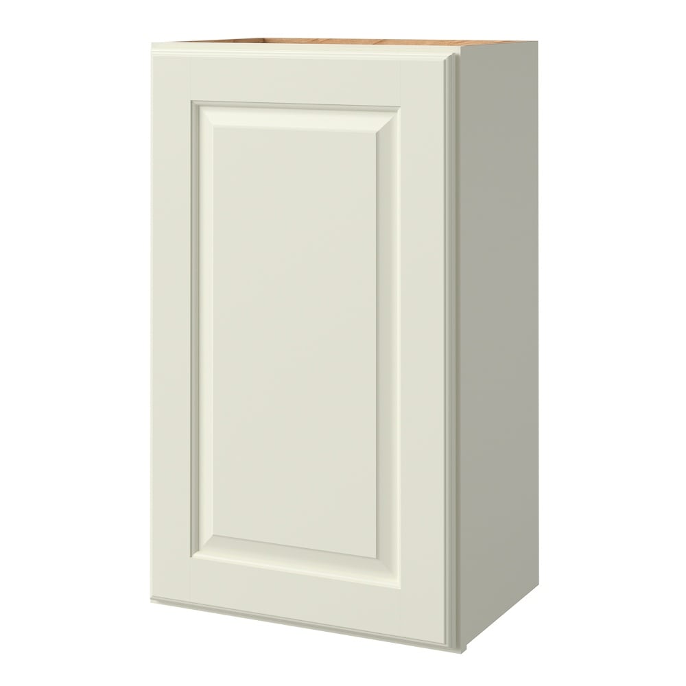 allen + roth Pattingham 18-in W x 36.125-in H x 12-in D Harbor Wall Fully Assembled Cabinet (Raised Panel Square Door Style)