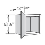 allen + roth Aveley 21-in W x 18.125-in H x 12-in D Linen Wall Fully Assembled Cabinet (Flat Panel Shaker Door Style)