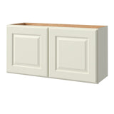 allen + roth Pattingham 36-in W x 18.125-in H x 12-in D Harbor Wall Fully Assembled Cabinet (Raised Panel Square Door Style)