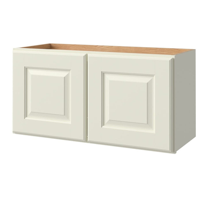 allen + roth Pattingham 30-in W x 15.125-in H x 12-in D Harbor Wall Fully Assembled Cabinet (Raised Panel Square Door Style)