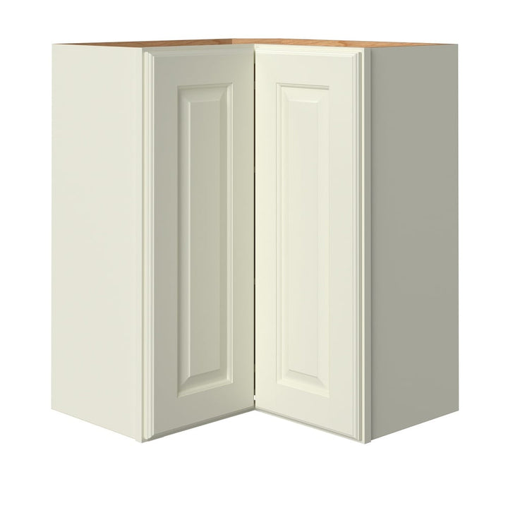 allen + roth Pattingham 24-in W x 30.125-in H x 23-in D Harbor Diagonal Corner Wall Fully Assembled Cabinet (Raised Panel Square Style)