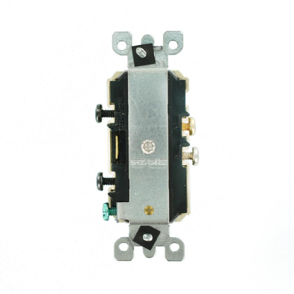 15 Amp Tamper-Resistant Combination Switch and Outlet, Ivory - Super Arbor