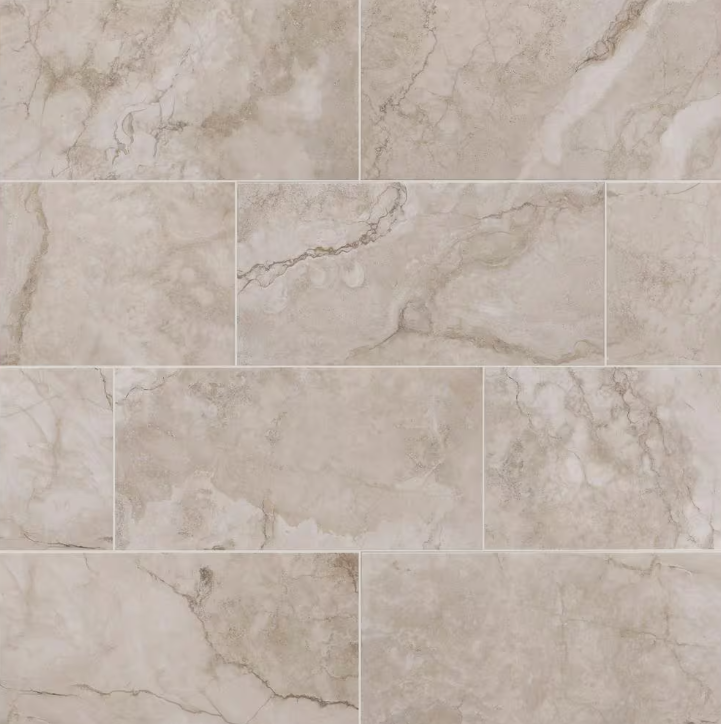 Oasis Beige 9 in. x 18 in. Ceramic Wall Tile (21.8 sq. ft. / Case )