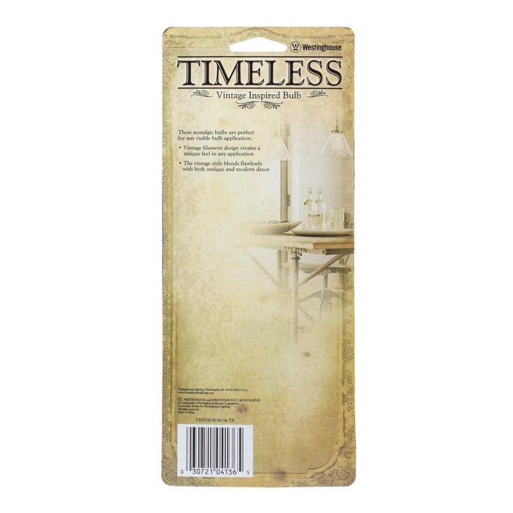 Westinghouse 40-Watt T9 Timeless Vintage Inspired Incandescent Light Bulb