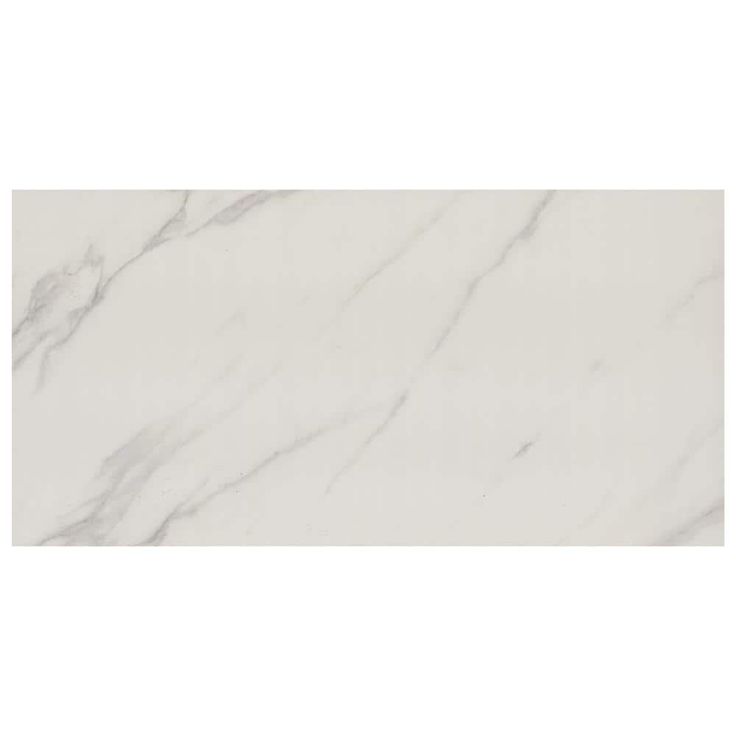 Voyager Blanco 24 in. x 48 in. Matte Porcelain Marble Look Floor and Wall Tile (15.32 sq. ft./Case)