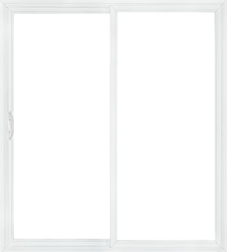 JELD-WEN V-4500 72-in x 80-in 4-9/16-in Low-e Argon Desert Sand Vinyl Sliding Left-Hand Sliding Double Patio Door Screen Included