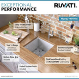 Undermount 16-Gauge Stainless Steel 13 x 15 in. Single Bowl Wet Bar Prep Kitchen Sink