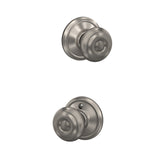 Schlage Georgian Antique Brass Passage Lockset, ANSI Grade 2, Fits 1-3/4 in. Doors