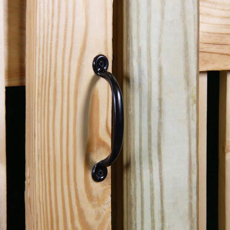 4-7/8 in. Black Light Duty Door Pull