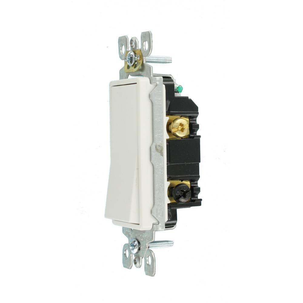 Decora 15 Amp 3-Way Switch, 4-Pack, White - Super Arbor