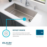 Crosstown Drop-in/Undermount Stainless Steel 33 in. 1-Hole Single Bowl Kitchen Sink with Bottom Grid