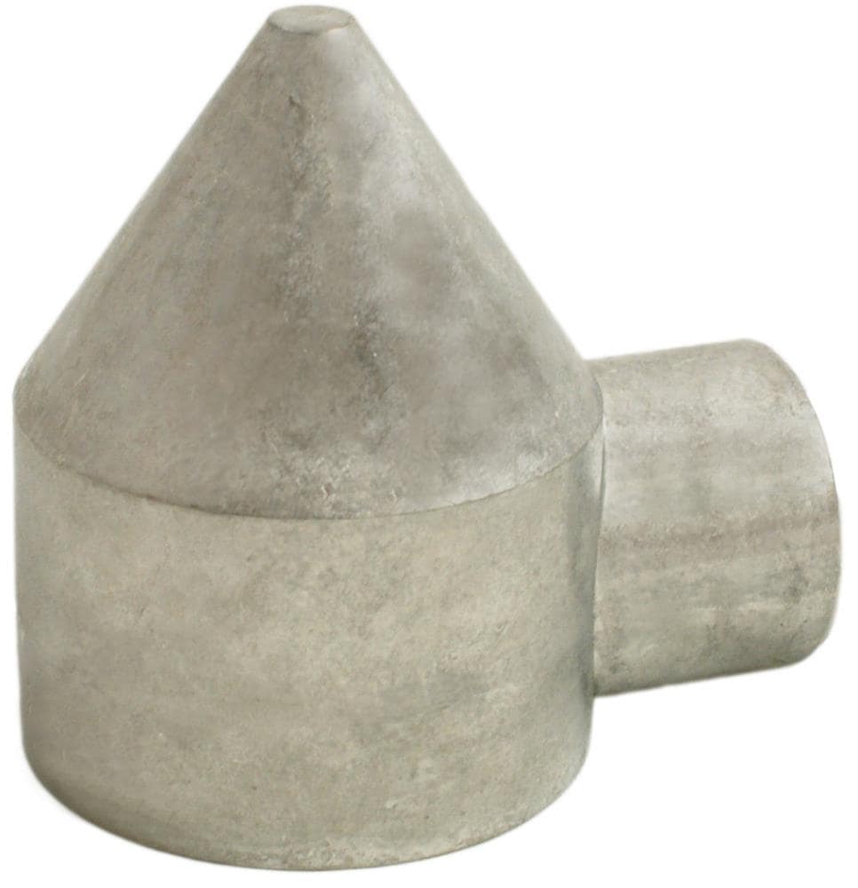 2-in W x 4-in L Aluminum Chain-link Fence Post Cap- Fits Common Post Measurement: 2-3/8-in x 2-3/8-in